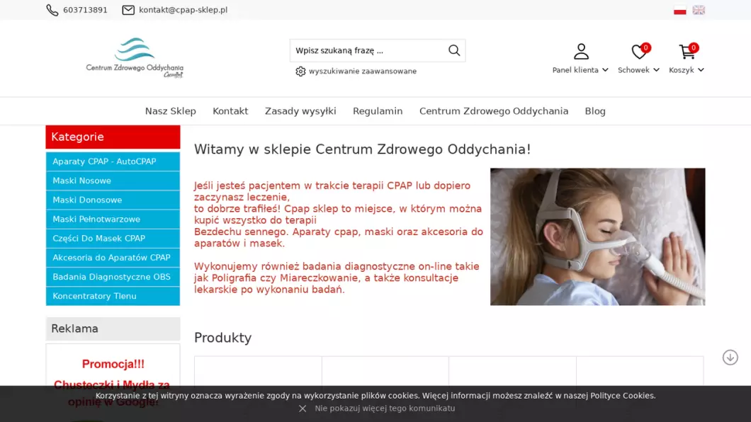 Zrzut ekranu strony