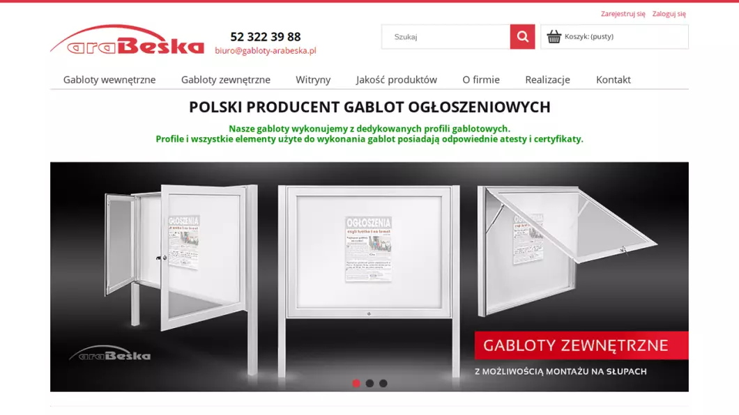 Zrzut ekranu strony