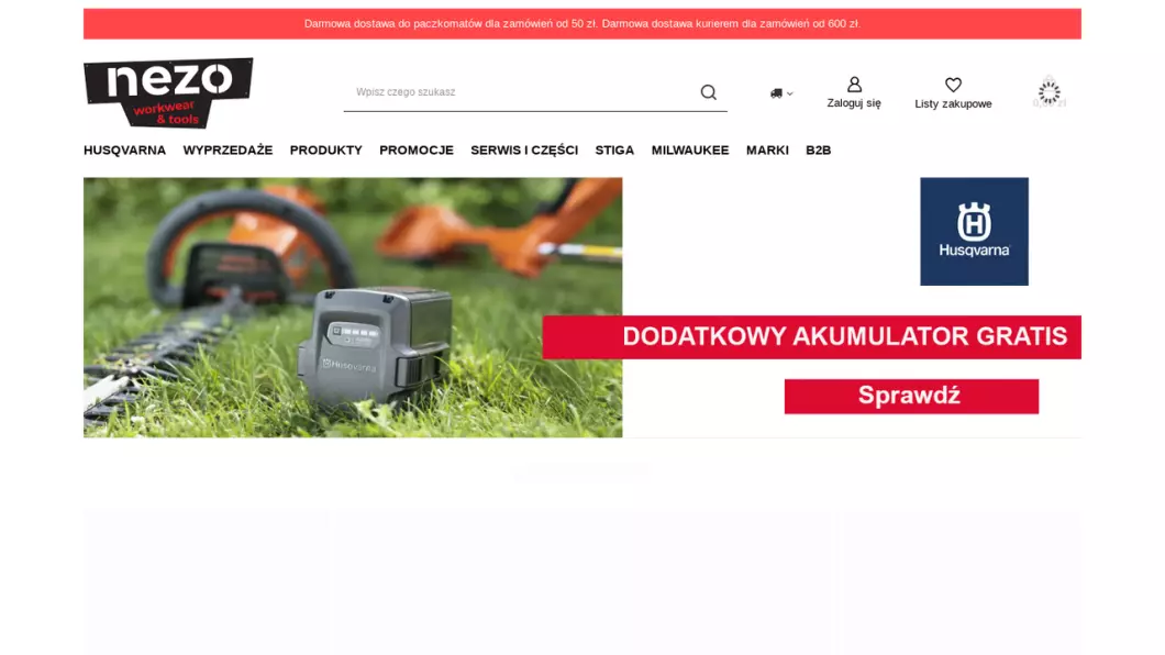 Zrzut ekranu strony