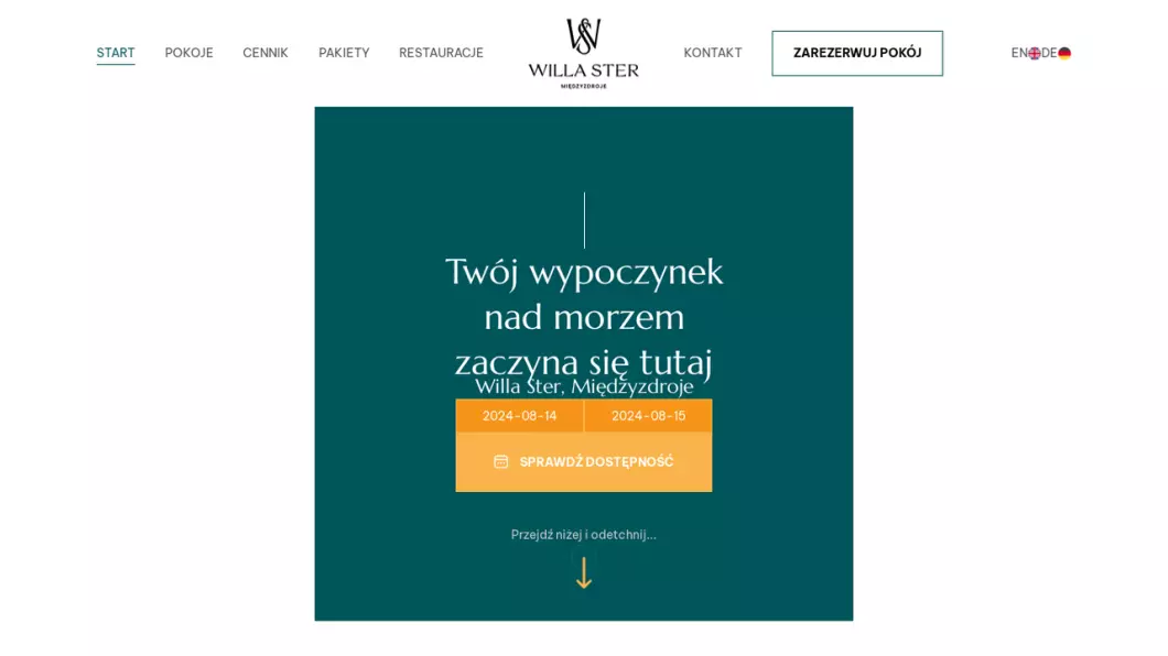 Zrzut ekranu strony