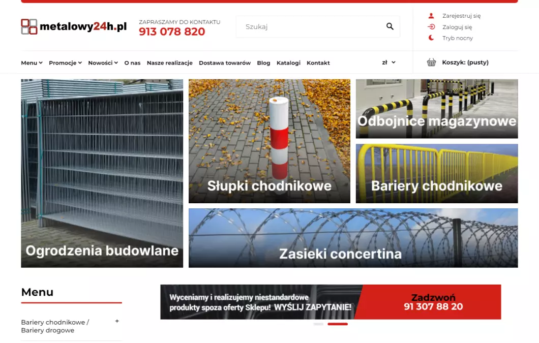 Zrzut ekranu strony